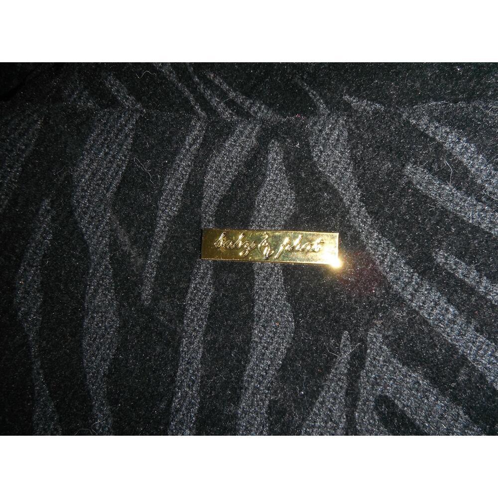 Ladies Black Vintage Baby Phat Designer Tiger Stripe Coat size MEDIUM - Picture 5 of 6
